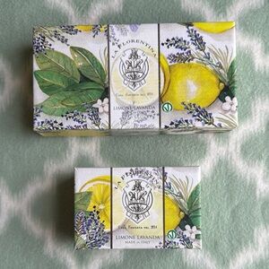 NWT La Fiorentina Limone Lavanda Hand Soap made in Italy - Vibrant Yellow Green